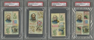 1888 N114 Duke "Histories of Generals" Large Cards PSA-Graded Collection (13) 